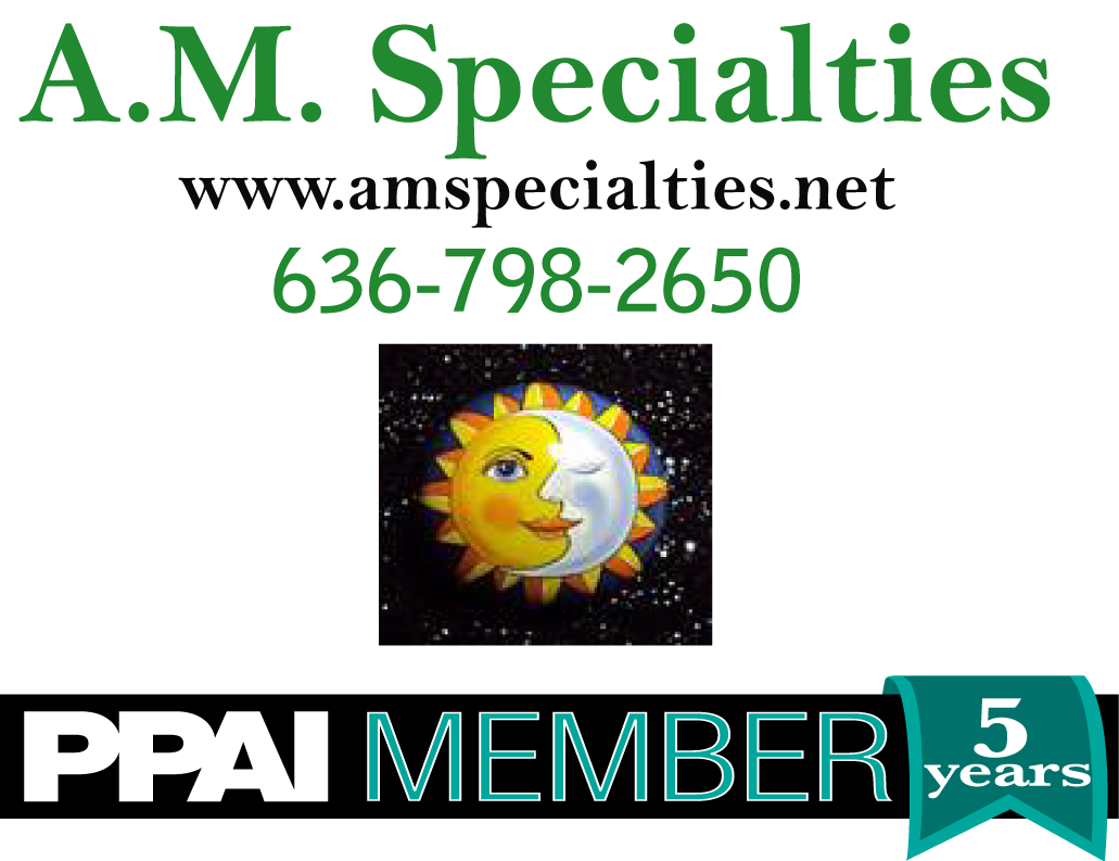 A.M.Specialties Custom Promotional Products of O'Fallon, Missouri