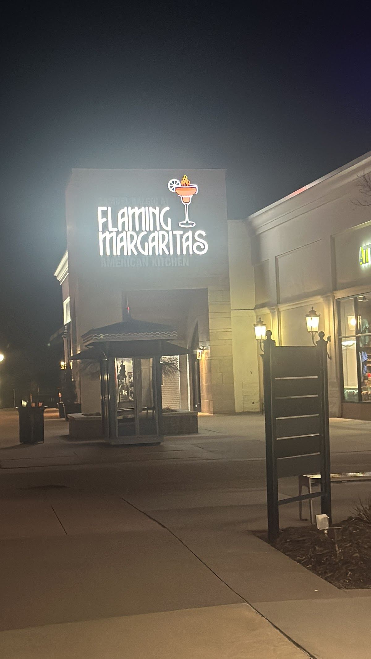Flaming Margaritas at the Landing