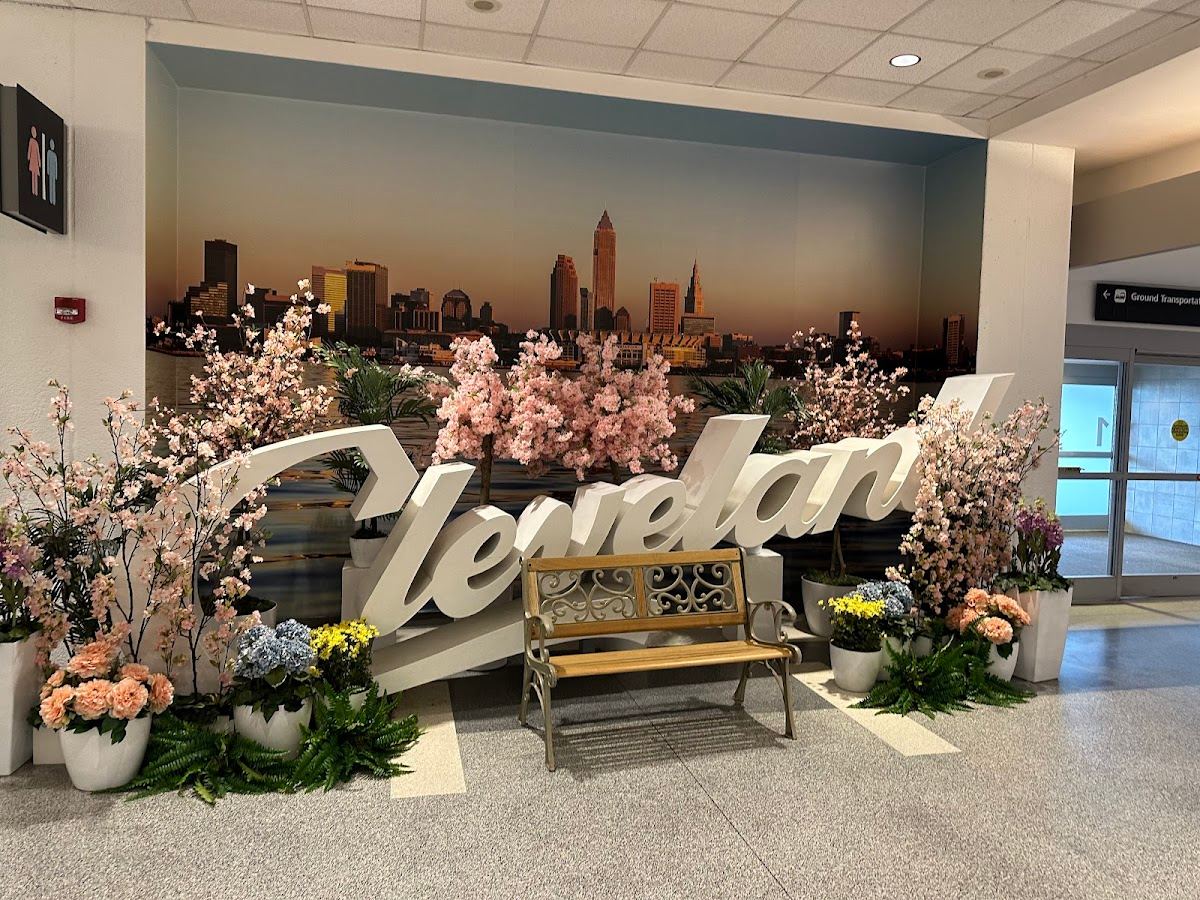 Cleveland Script Sign - Cleveland Hopkins International Airport