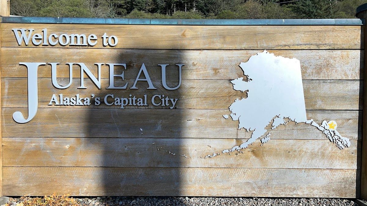 Juneau Welcome sign