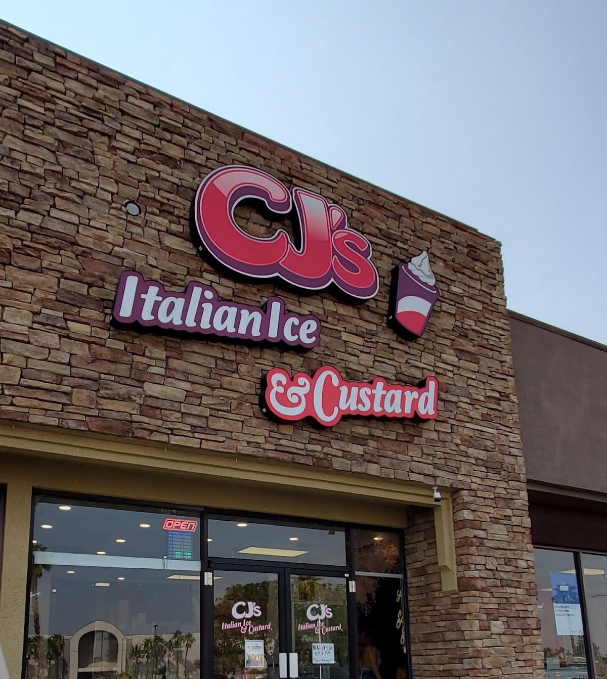 CJ’s Italian Ice & Custard