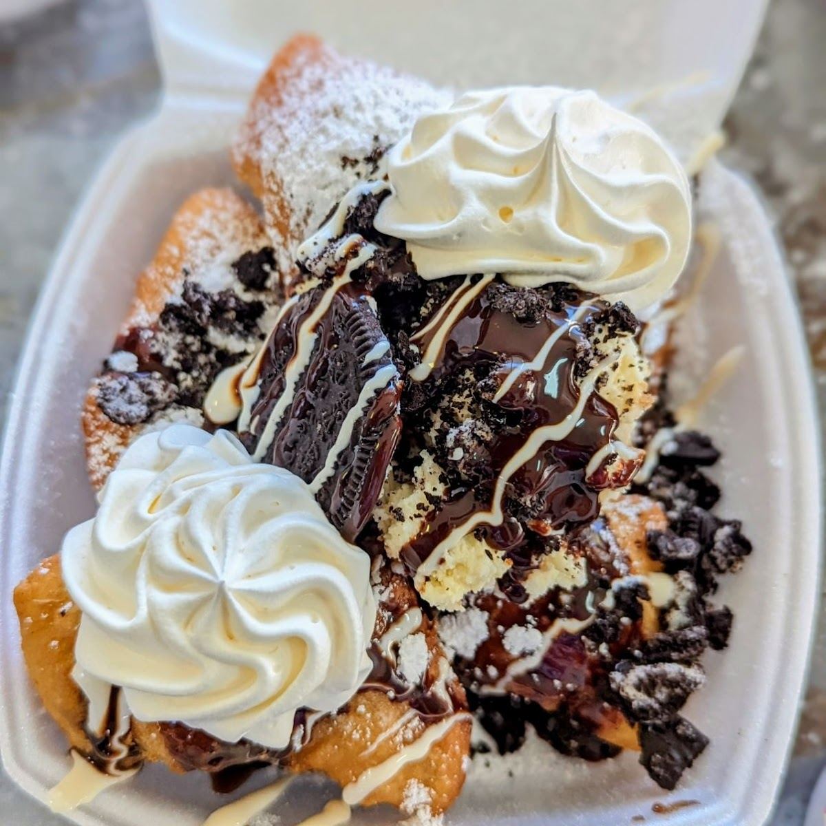 Nola's Stuffed Snoballs and Beignets
