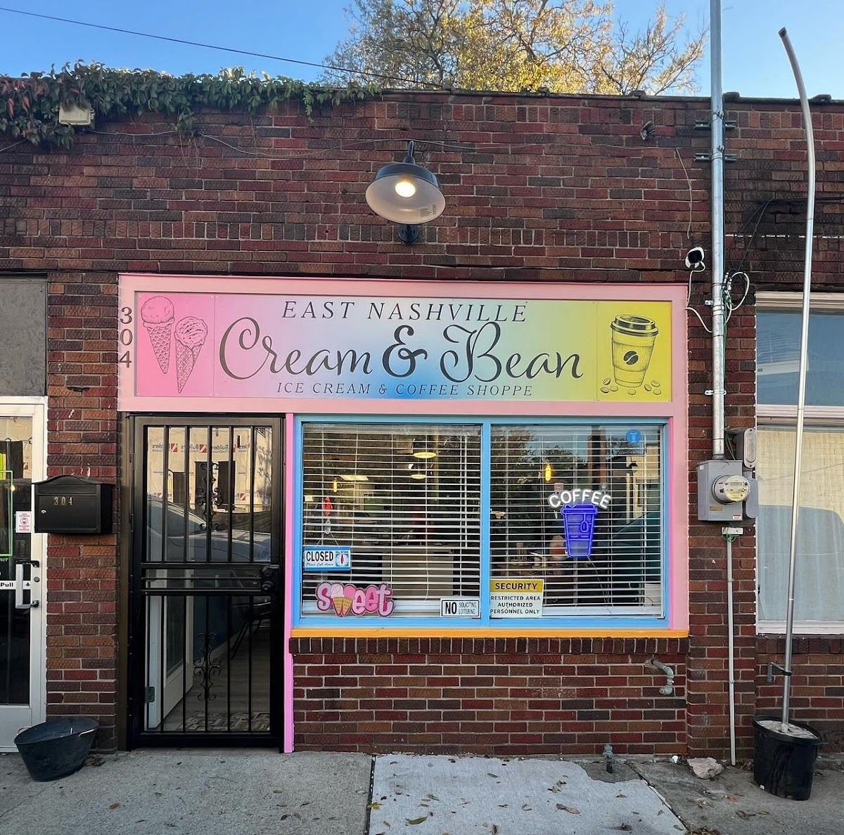 East Nashville Cream & Bean (Ice Cream & Coffee Shoppe)