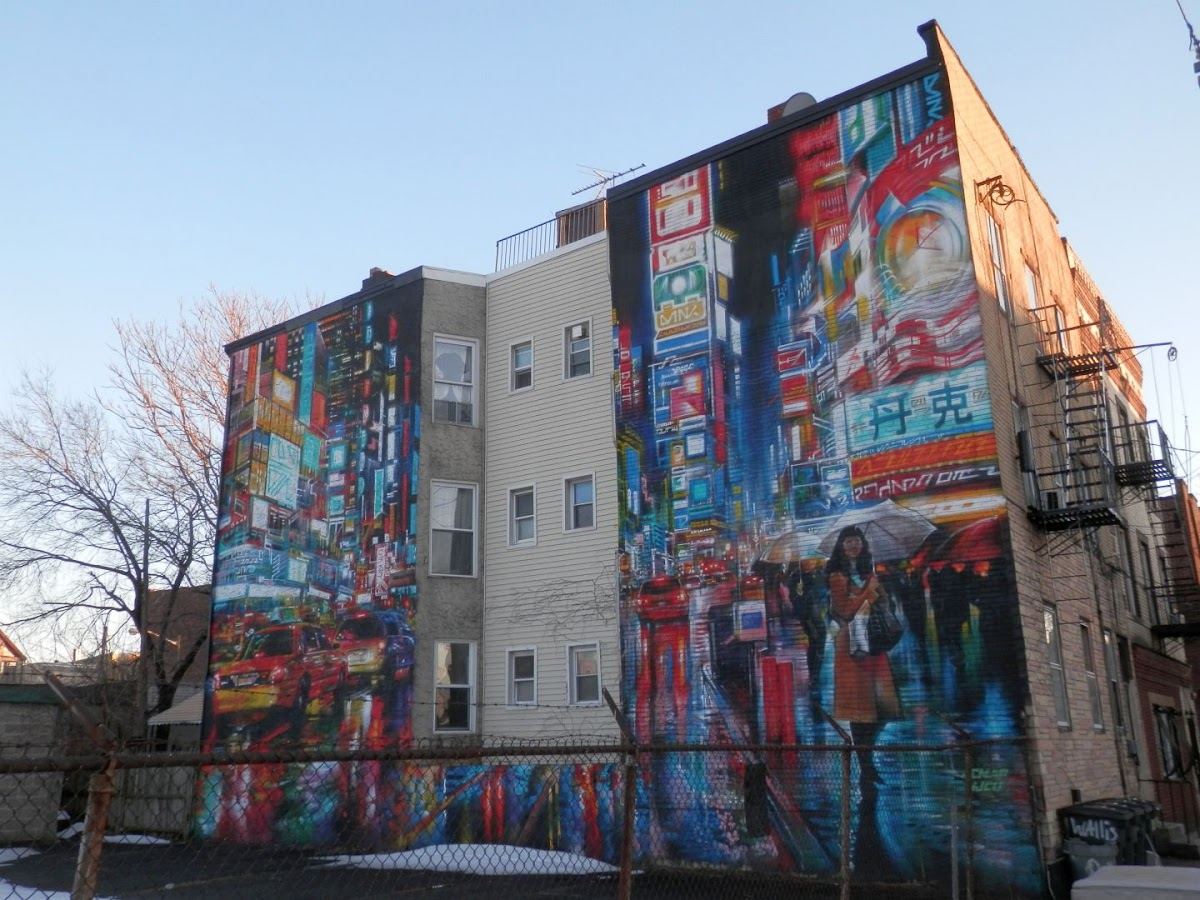Liquid Lights Mural by Dan Kitchener
