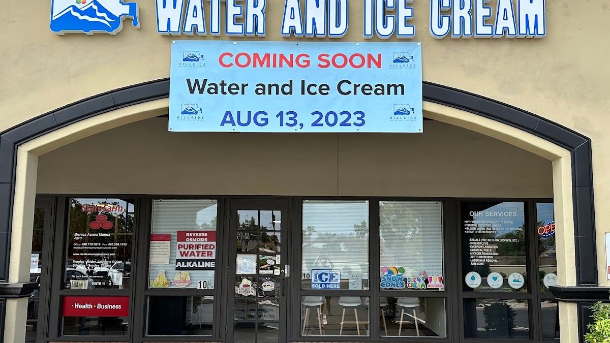 Water and Ice Cream Hillside