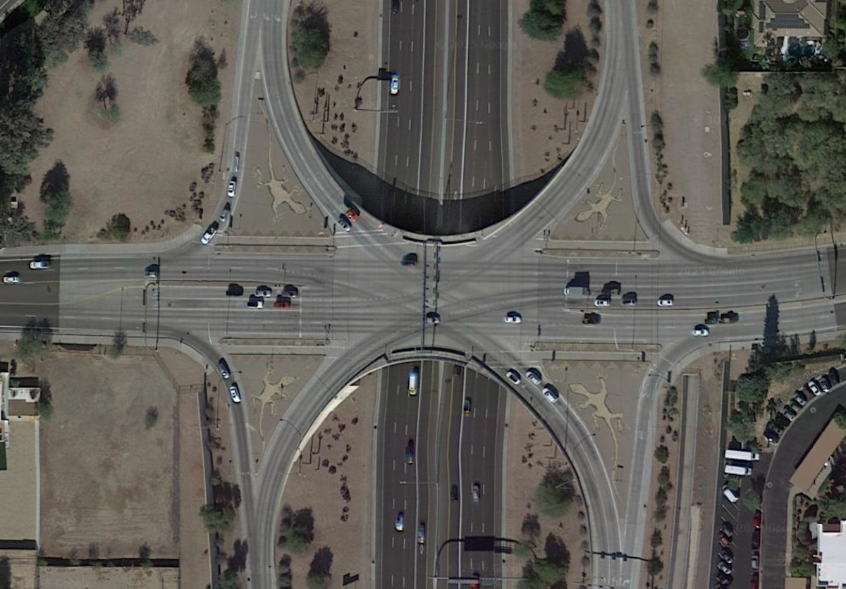 Scottsdale Cactus Freeway Art
