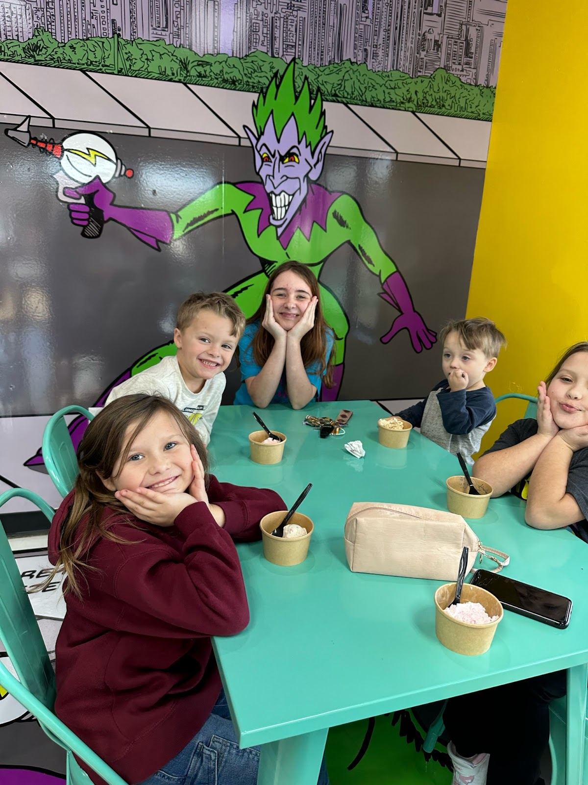 SuperHeroes Ice Cream and Pizza
