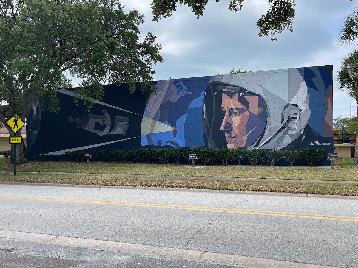 Cape Canaveral City Hall Space Shuttle Sculpture