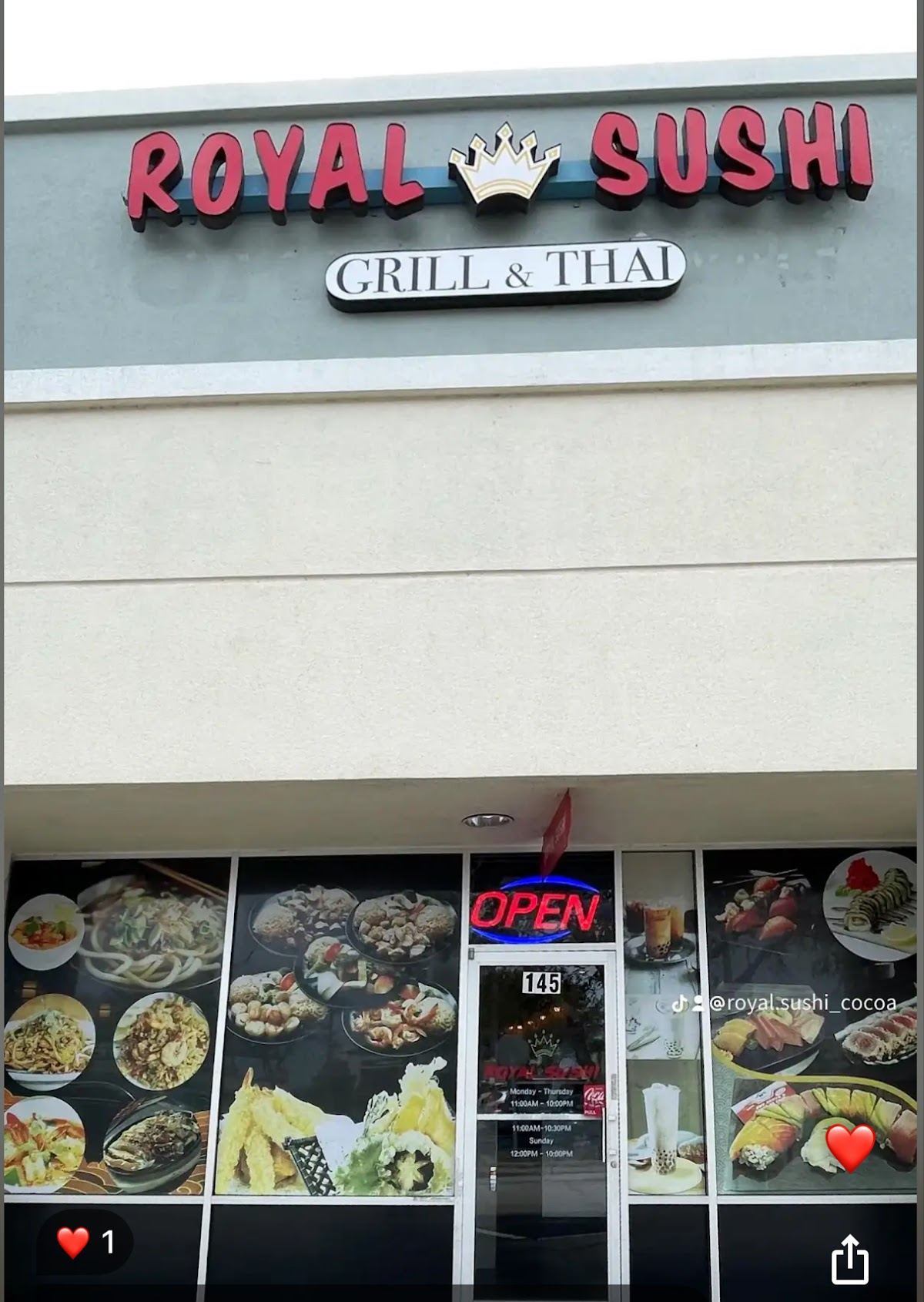 Royal Sushi Grill & Thai（cocoa）