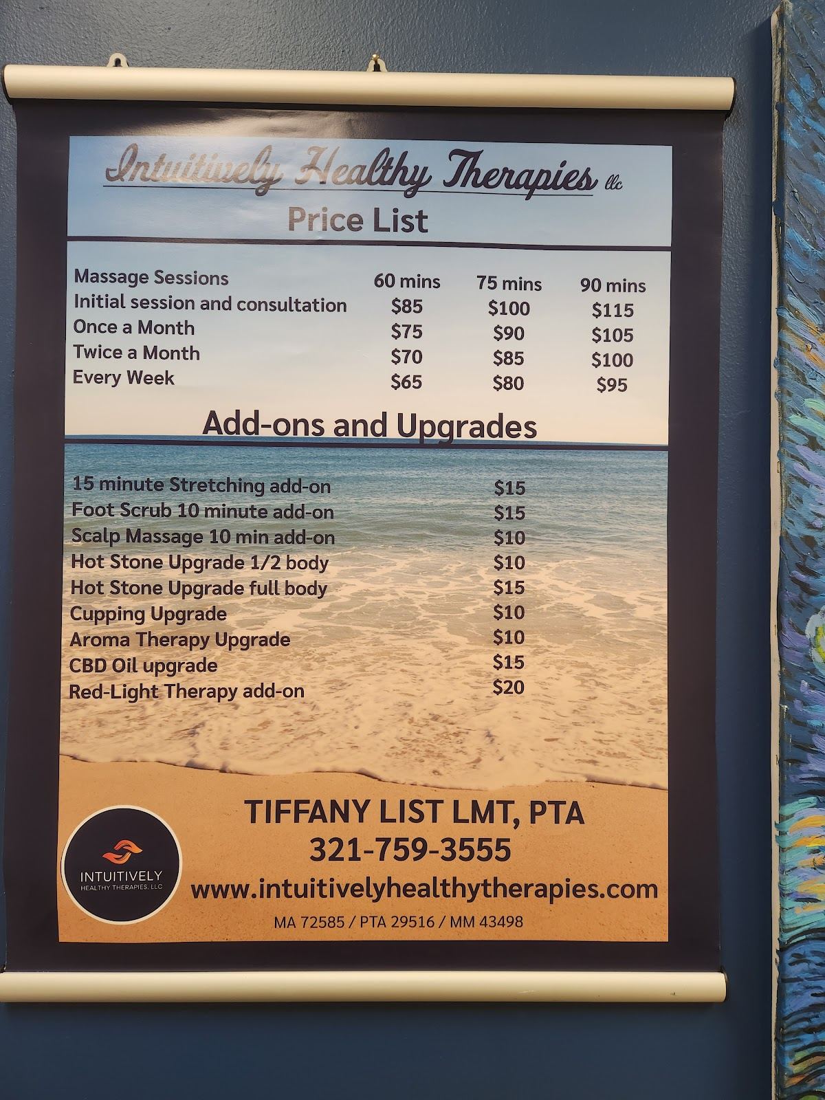 Tiffany List Massage Therapist with Intuitively Healthy Therapies