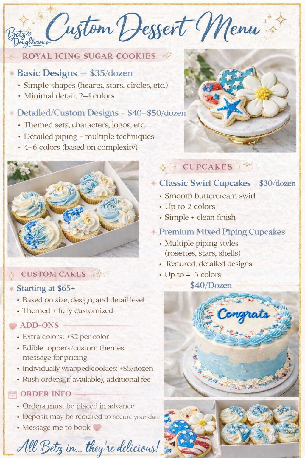 Betz Doughlicious Cookies and Cakes