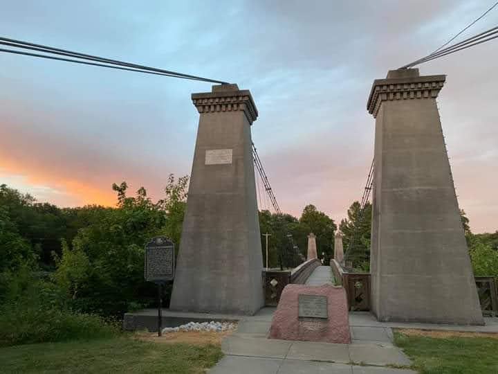 Historic General Dean Suspension Bridge