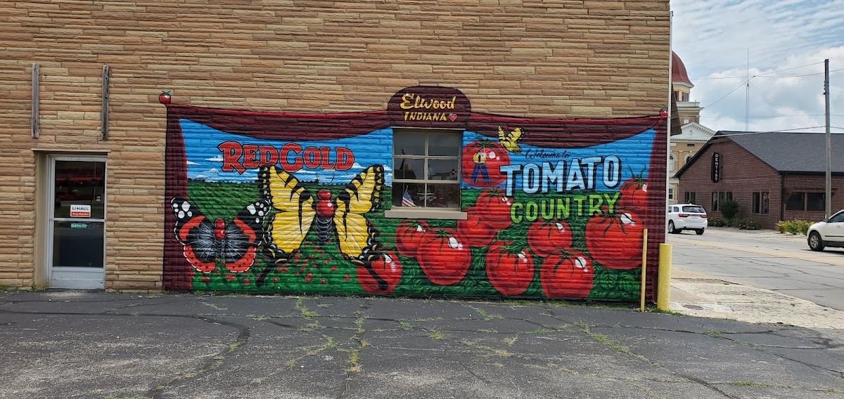 Red Gold Mural