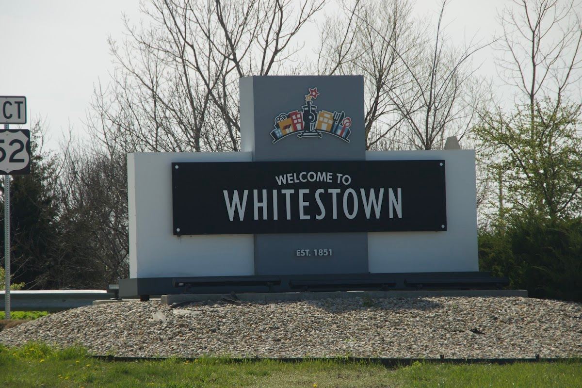 Welcome to Whitestown sign