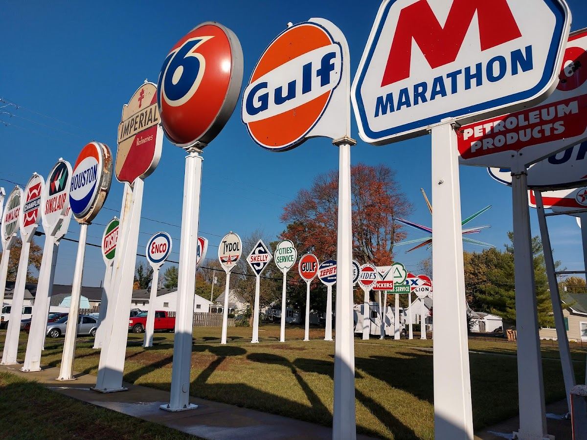 Garden of Gas Station Signs