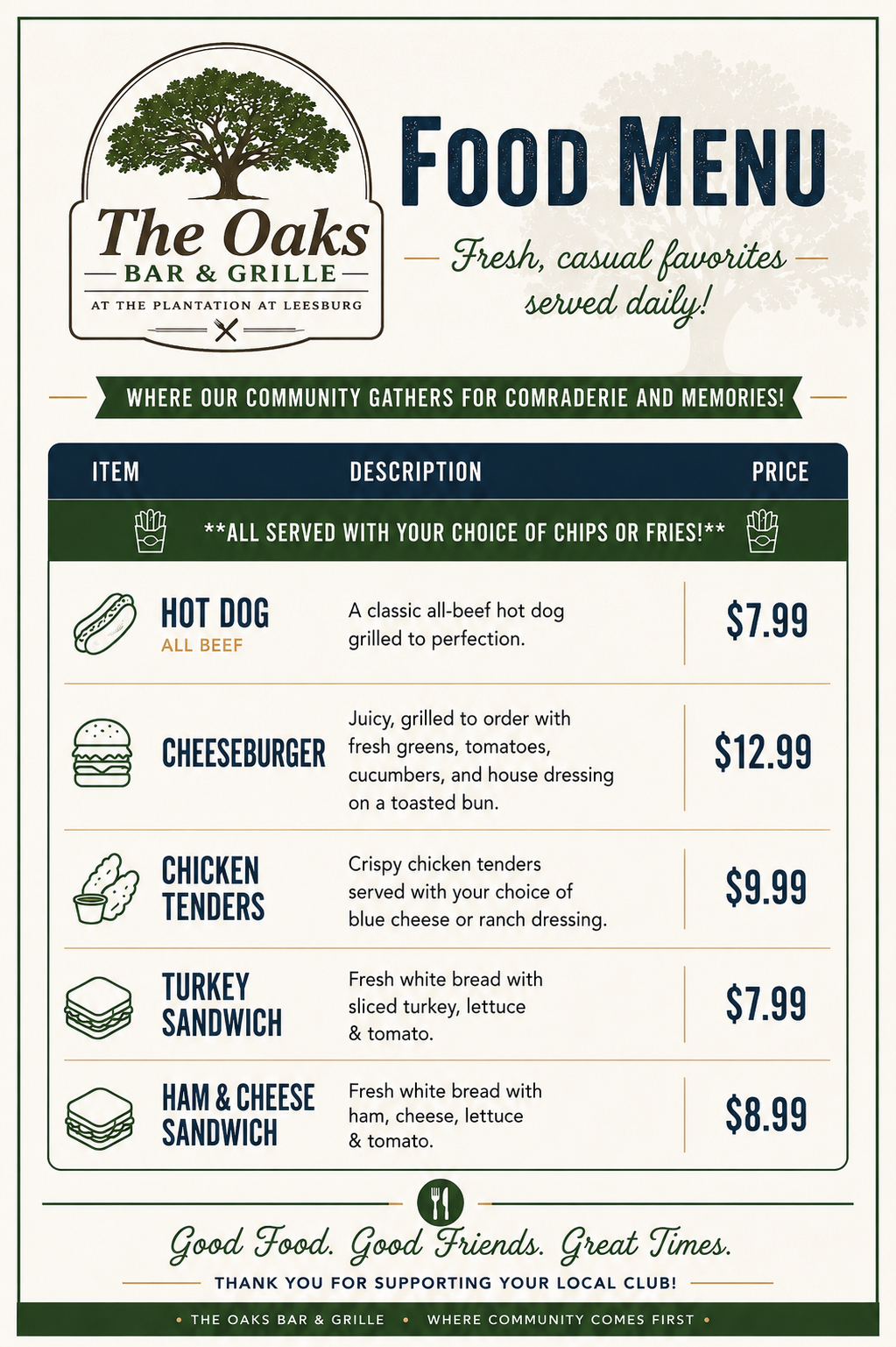 The Oaks Bar & Grille