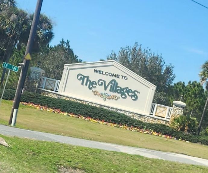 Welcome to The Villages Sign