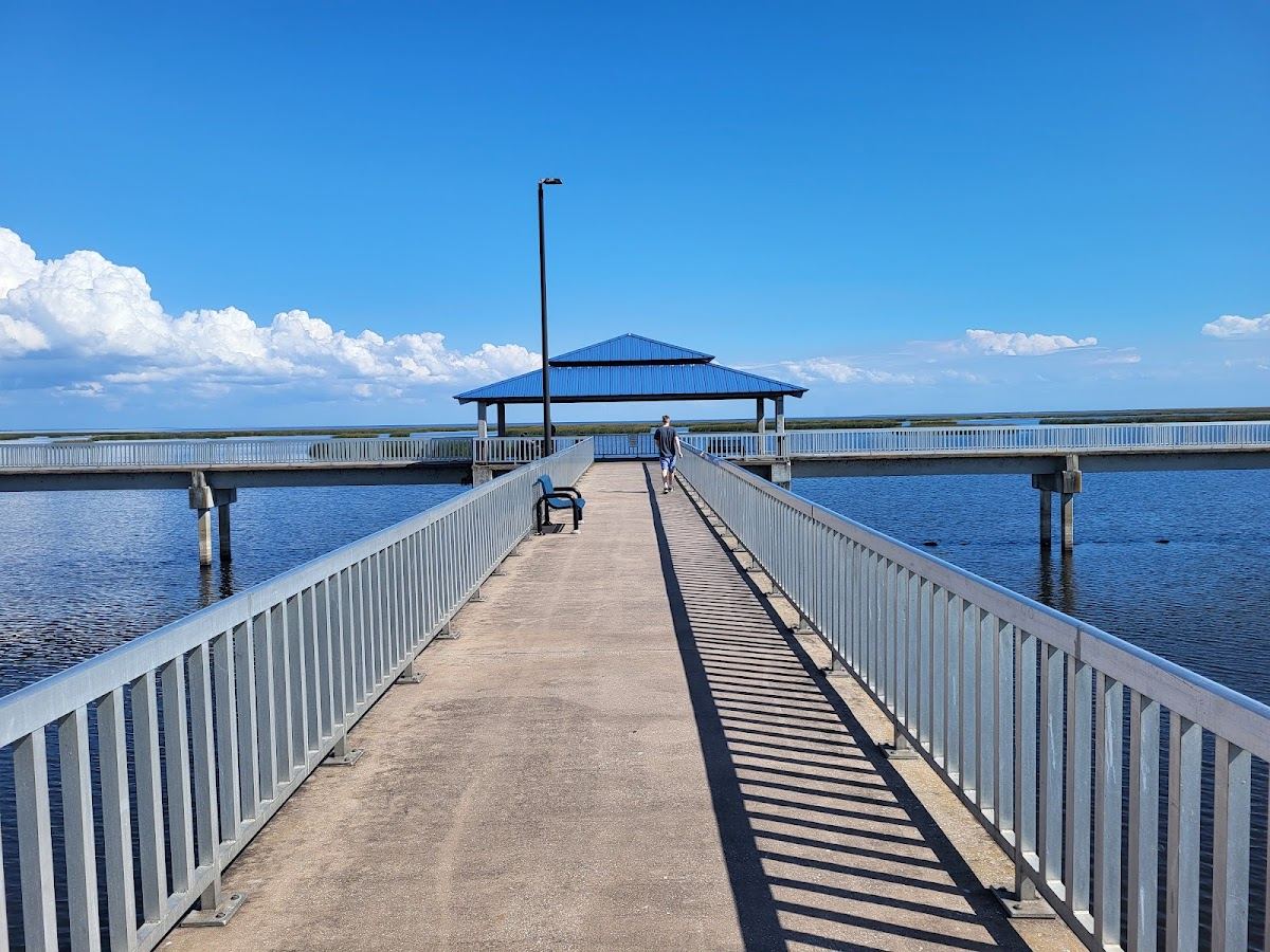 Observation Deck and Pavilion in Lake Okeechobee Park in the town of of Okeechobee
