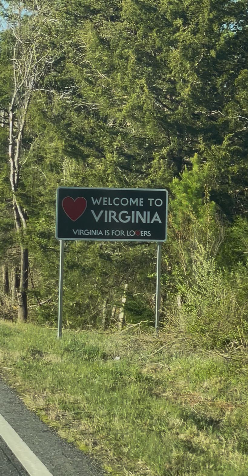 Welcome to Virginia (state sign - Halifax County)