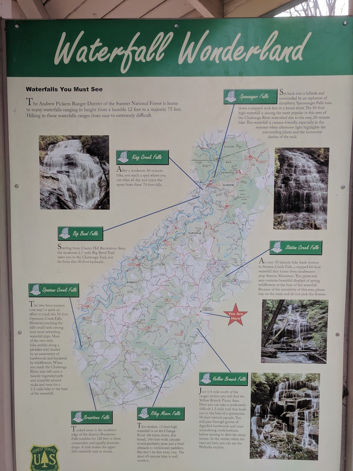 US Forest Service, Sumter National Forest, Andrew Pickens Ranger District
