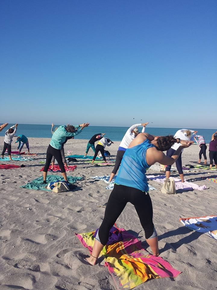 Manasota Beach Yoga, Yoga at North End of Manasota Beach Englewood/Venice